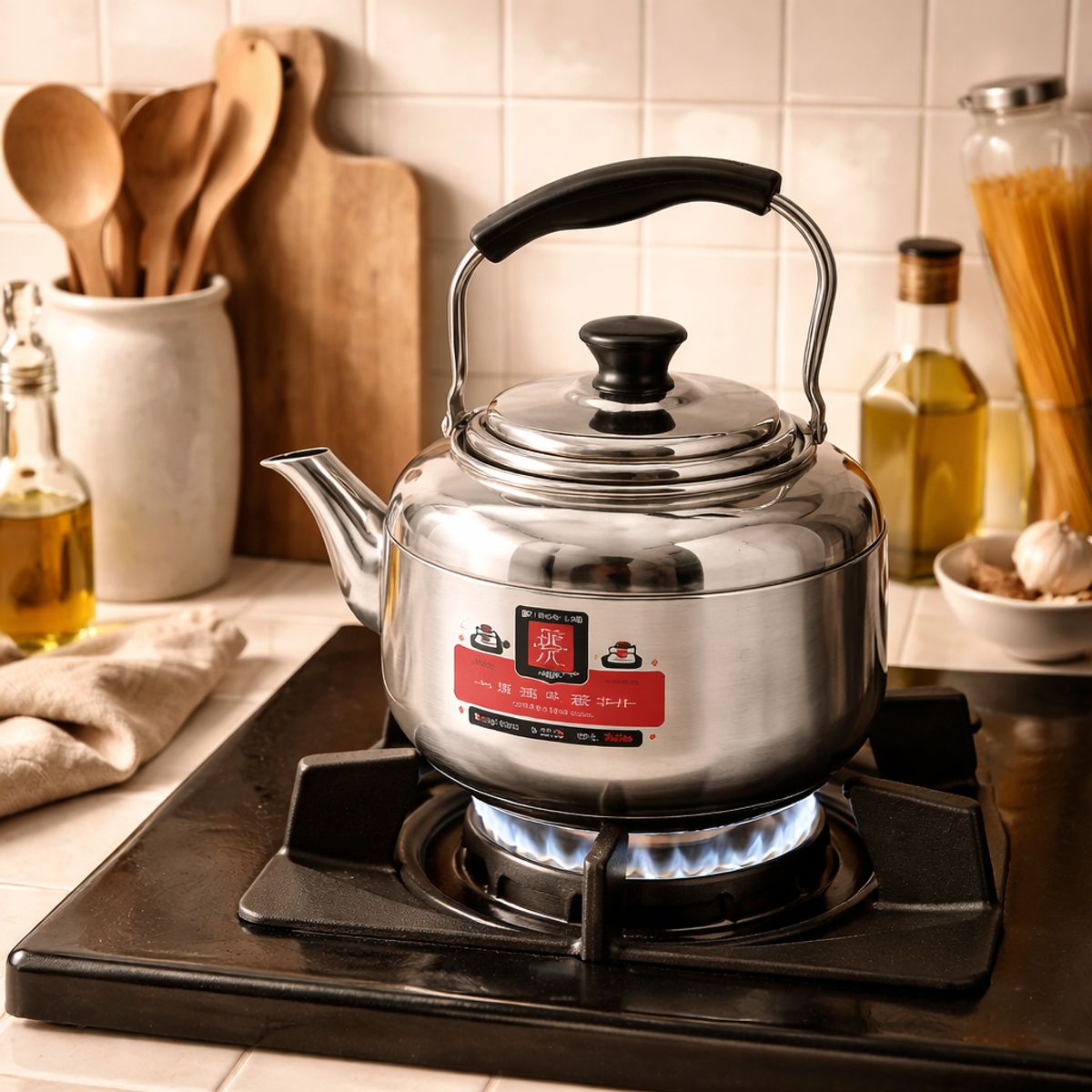 GENERICO - Tetera De Metal 2 Litros Apta Para Cocina Y Uso Diario