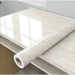 GENERICO - Papel Tapiz Adhesivo Mármol Impermeable Para Encimera Cajon 10m Beige
