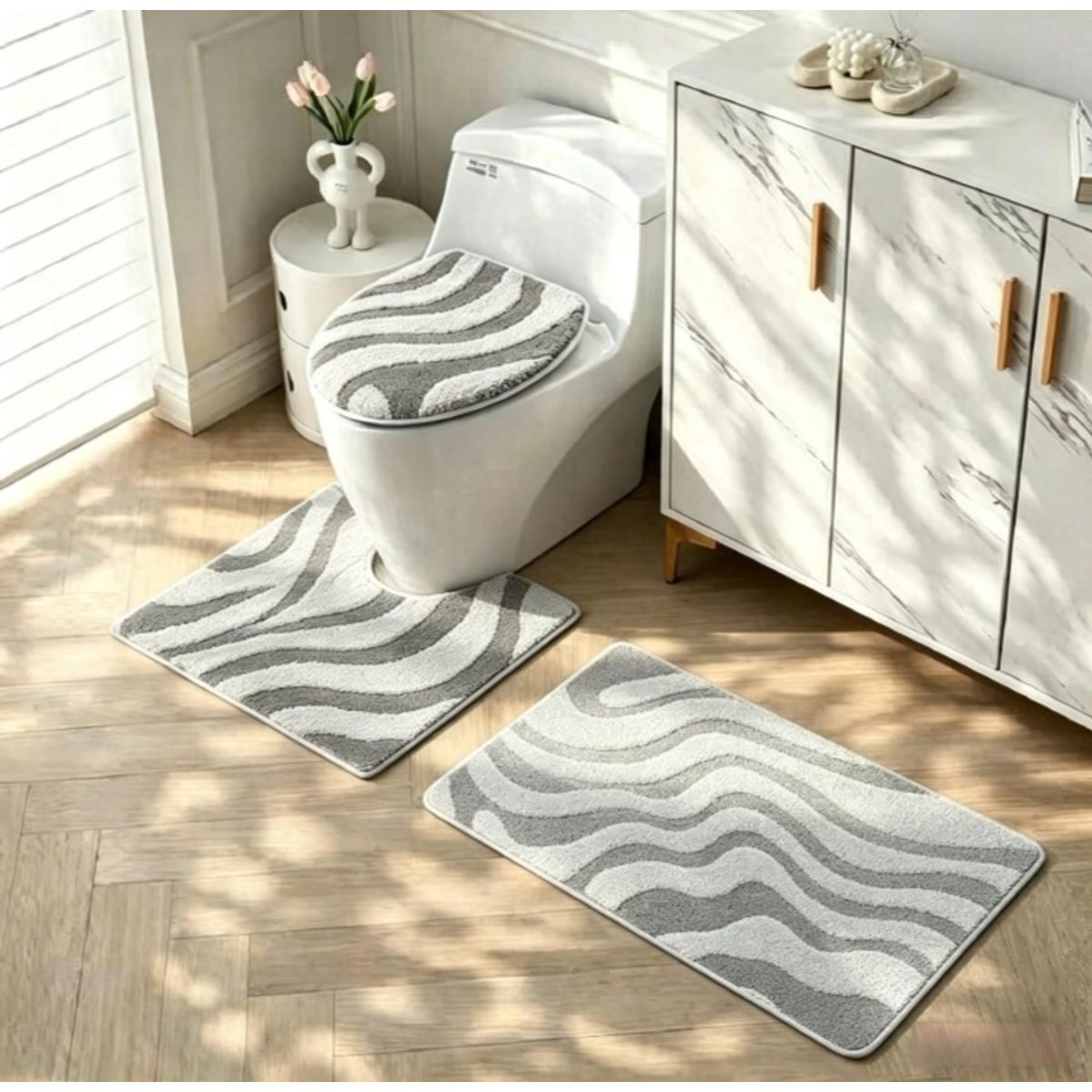 GENERICO - Set de Baño de Felpa 3 Piezas