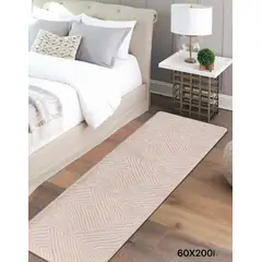 GENERICO - Alfombra moderna de pelo largo y suave para dormitorio 60x180cm