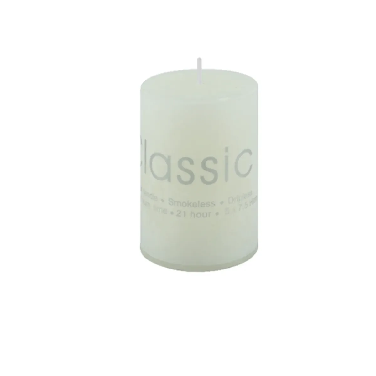 GENERICO - Set 6 Vela Aromática Cilindro 10cm Blanco
