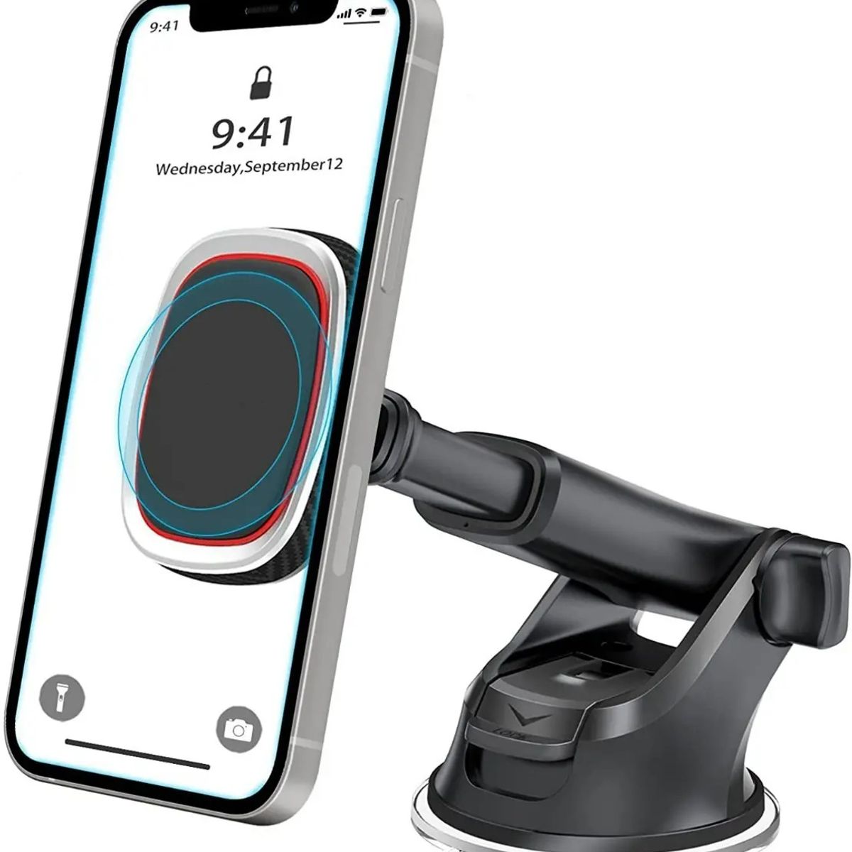 GENERICO - Soporte Magnético Brazo Largo Celular Auto Porta Teléfono