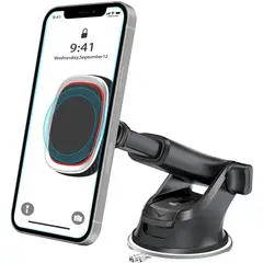GENERICO - Soporte Magnético Brazo Largo Celular Auto Porta Teléfono