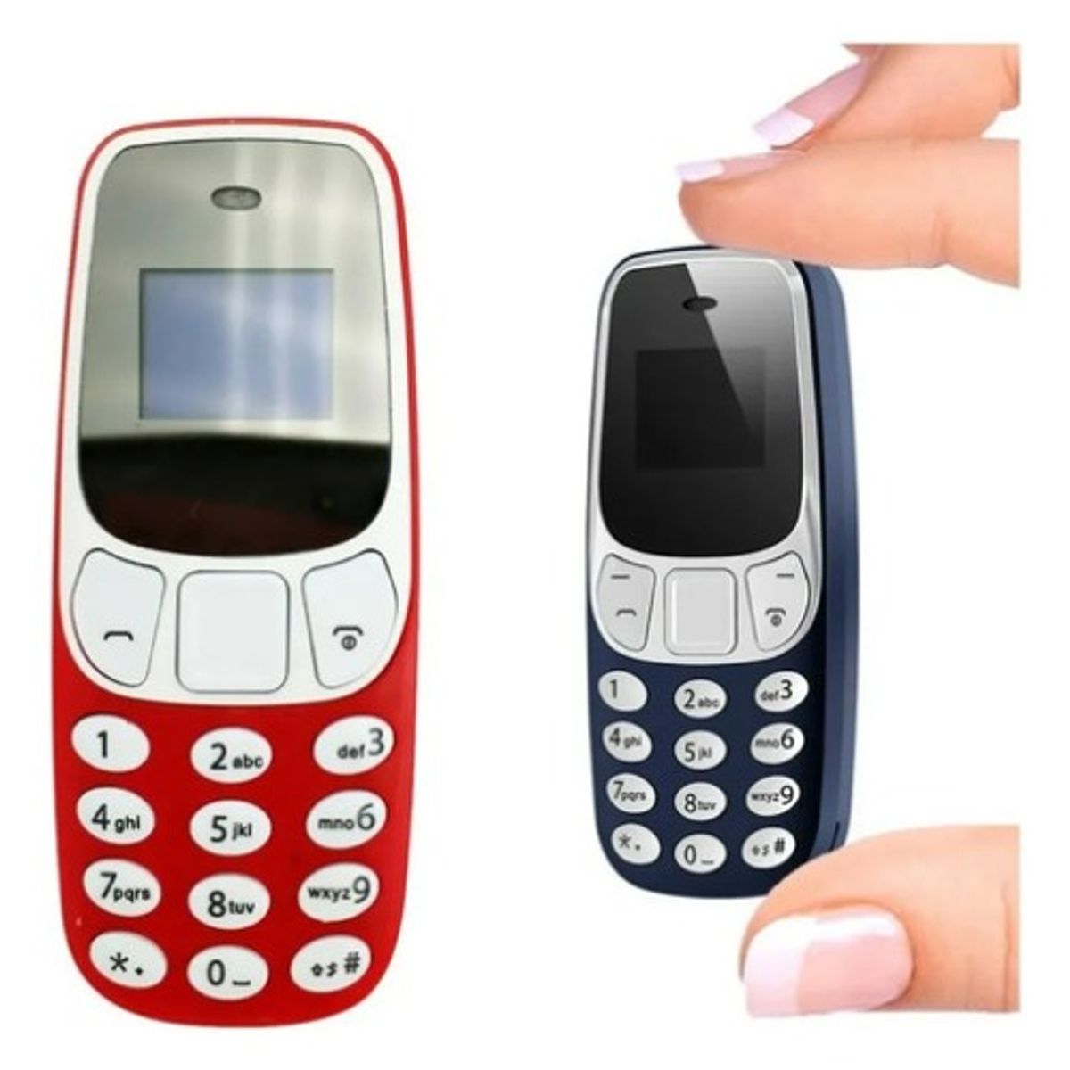 GENERICO - Llavero Mini Celular Telefono Dual Sim 380mah Bluetooth M10