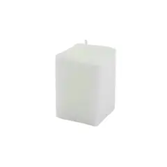 GENERICO - Set 6 Vela Aromática Bloque 8cm Color Blanco
