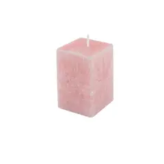 GENERICO - Set 6 Vela Aromática Bloque 8cm Color Rosa