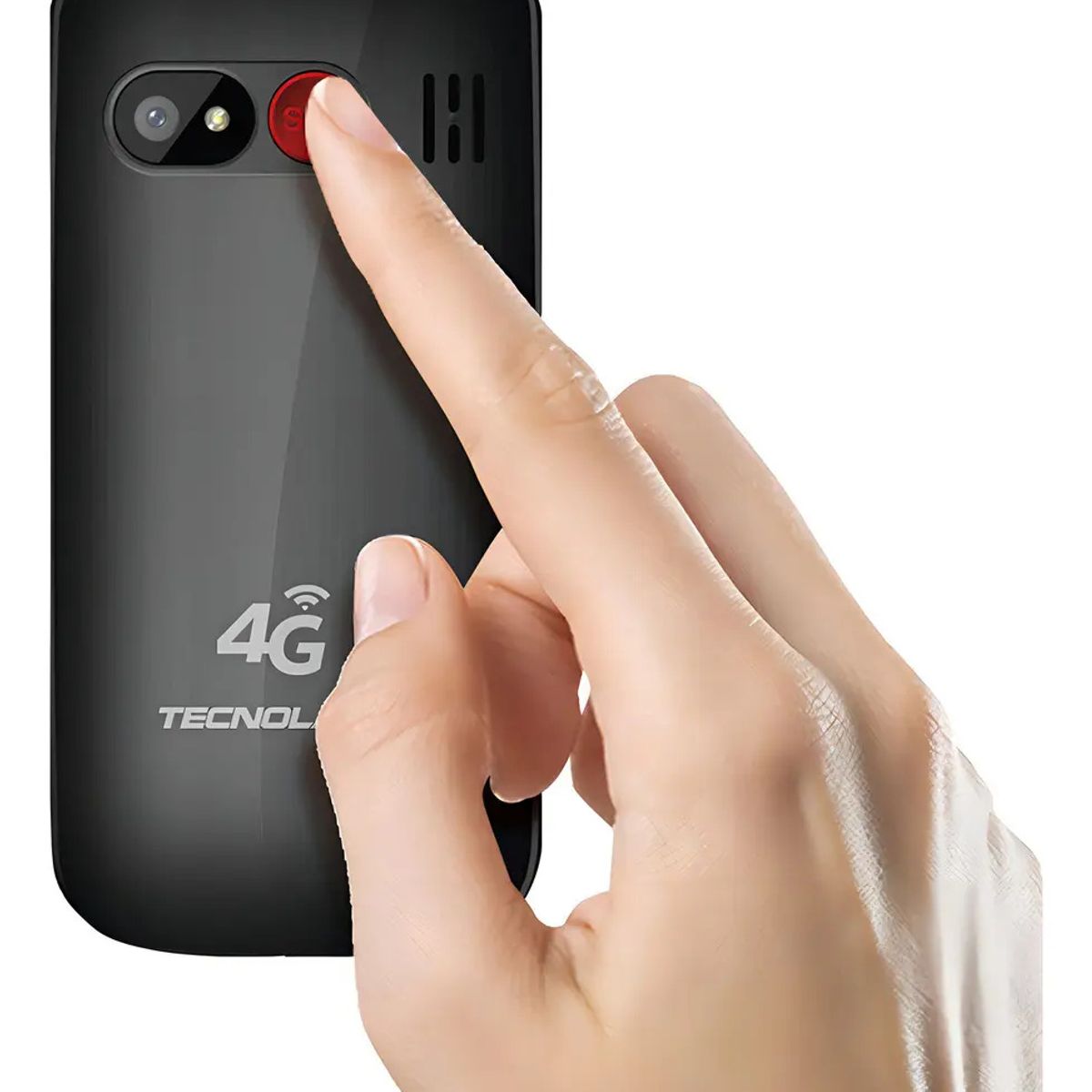 TECNOLAB - Telefono Celular Adulto Mayor 4g Tipo Almeja Tecnolab Tl038 Color Negro