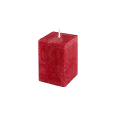 GENERICO - Set 6 Vela Aromática Bloque 10 cm Color Rojo