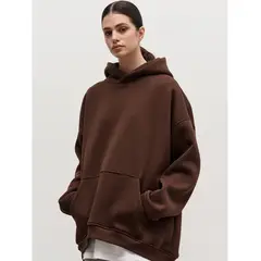 TIOZONEY - Sudadera con capucha y bolsillo holgado para mujer