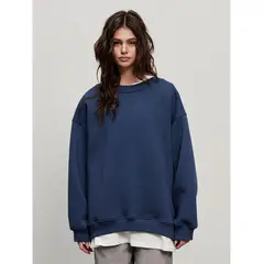 TIOZONEY - Sudadera suelta de cuello redondo para mujer