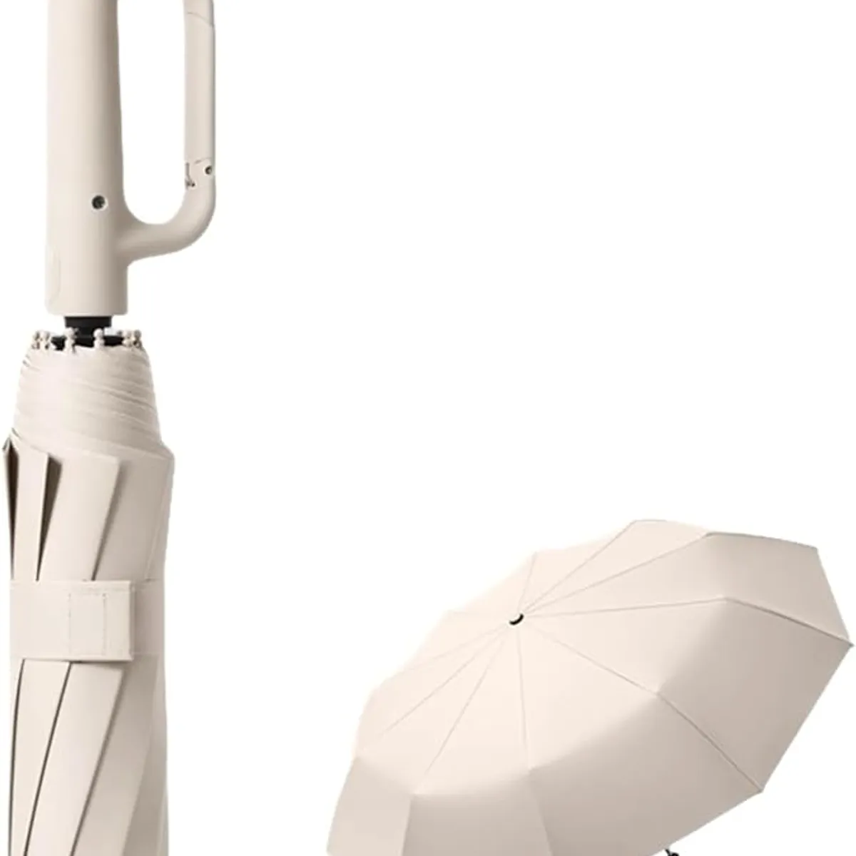 KUANGYE - Plegable Paraguas Automático Antivendaval 10 Huesos Colgable