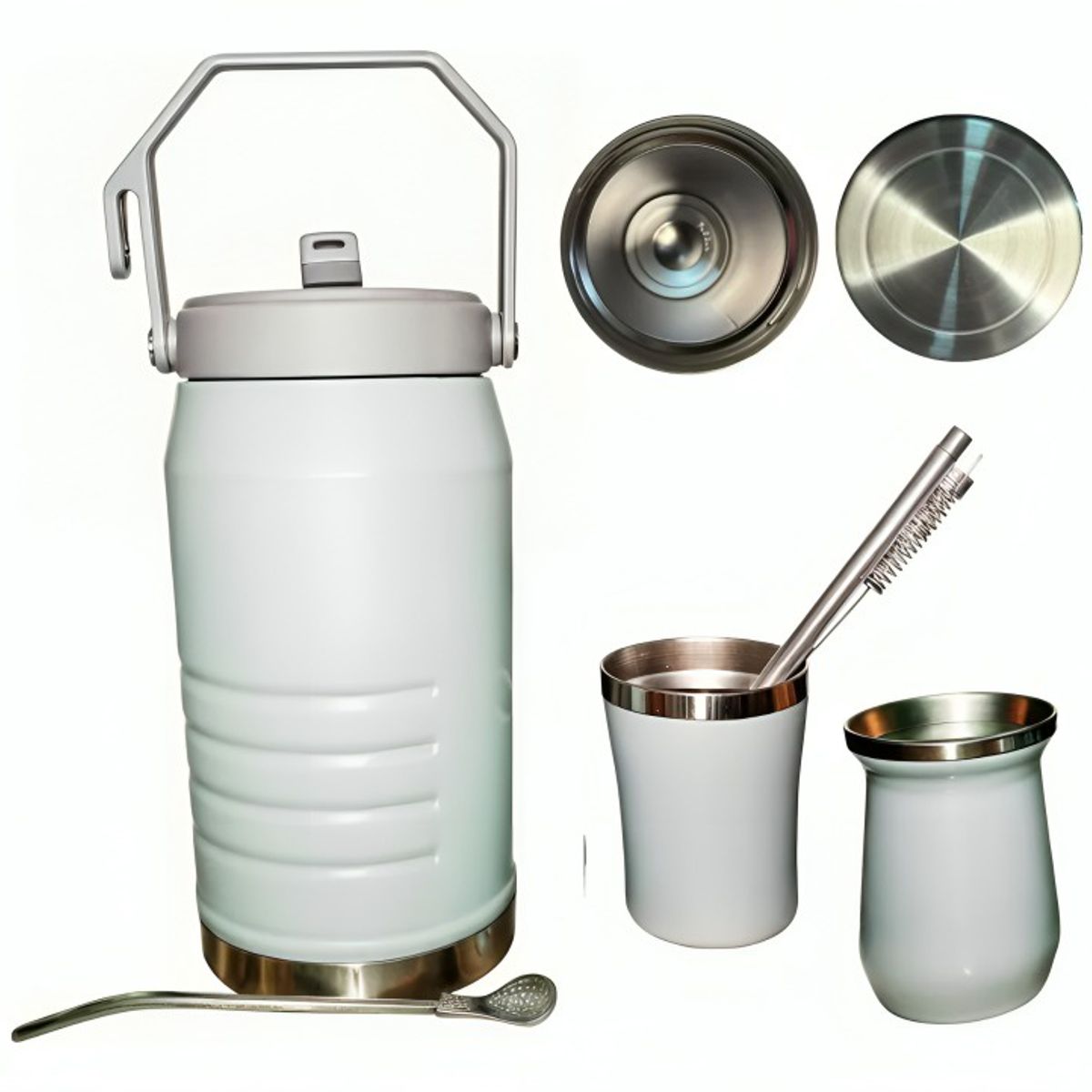 GENERICO - BOTELLA TERMICA 2500ML + VASO DE MATE 140ML