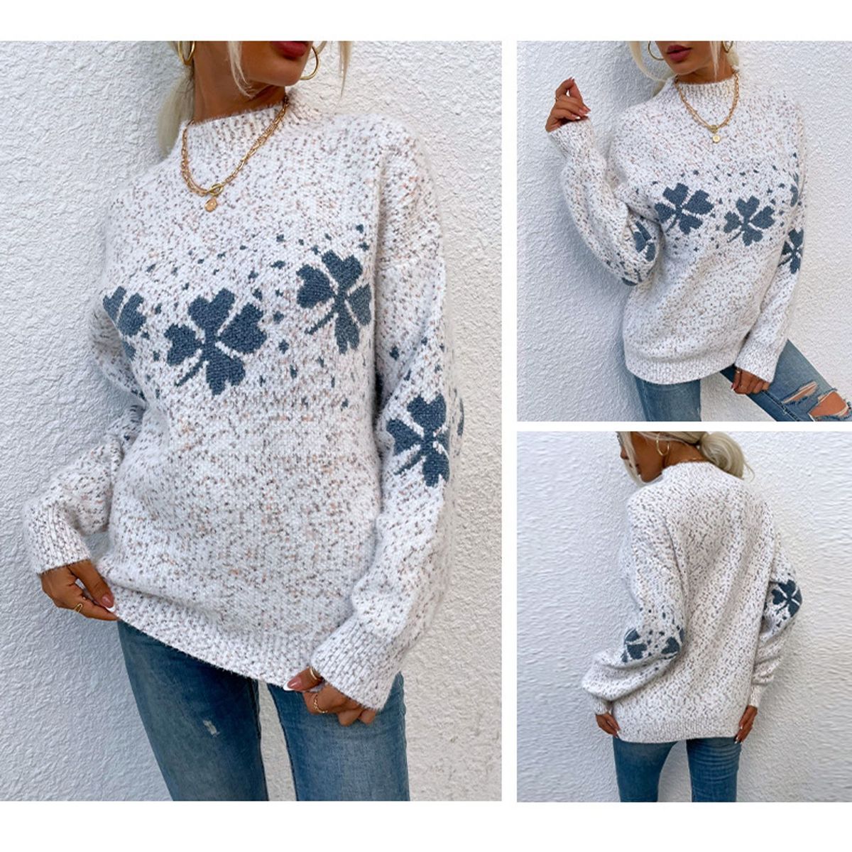 TIOZONEY - Chaleco Cuello Alto para Mujer - Blanco