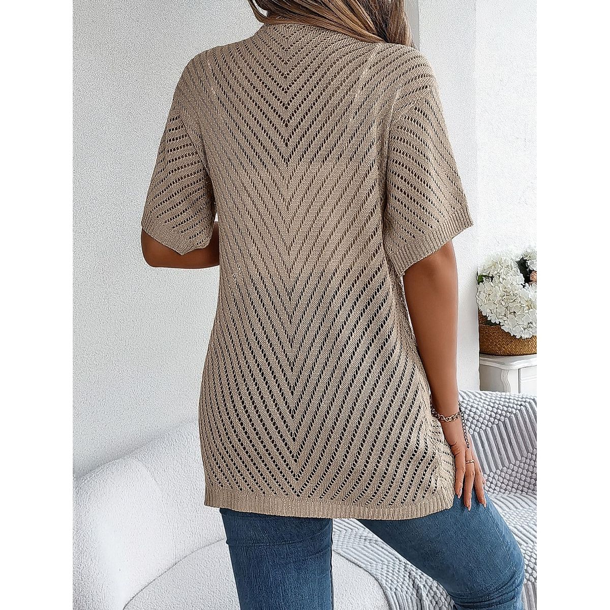 TIOZONEY - Cardigan ligero de verano para mujer