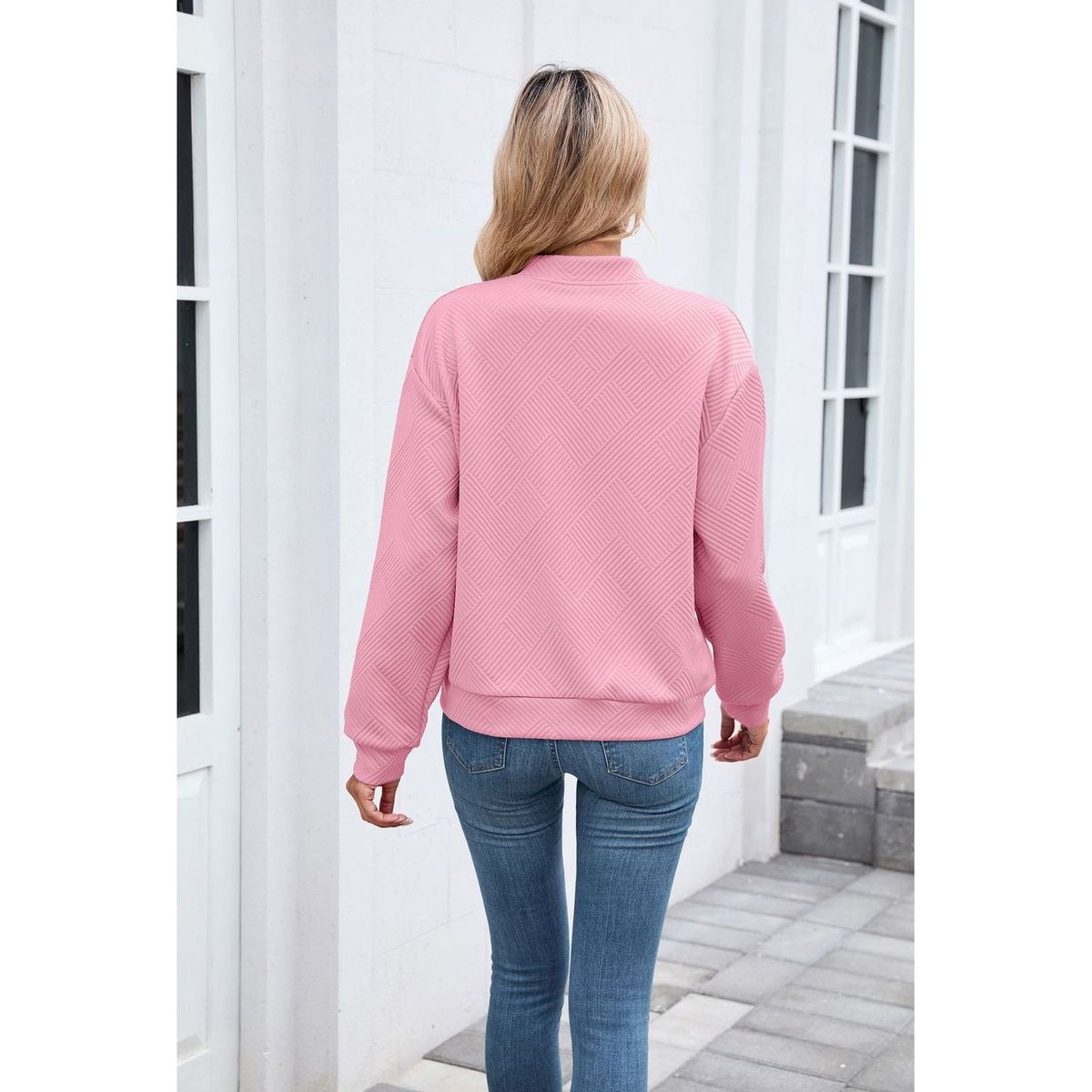 TIOZONEY - Chaqueta informal con cremallera