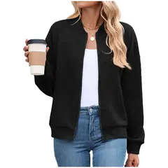 TIOZONEY - Chaqueta informal con cremallera
