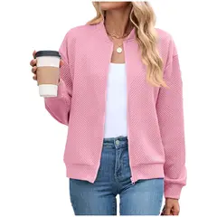 TIOZONEY - Chaqueta informal con cremallera