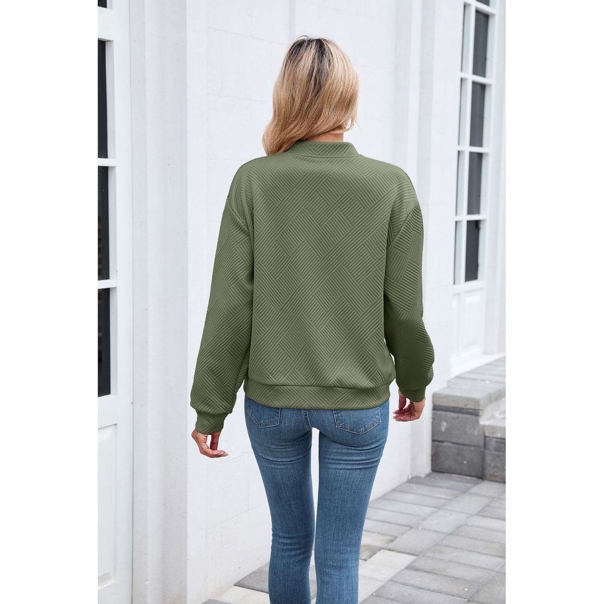 TIOZONEY - Chaqueta informal con cremallera