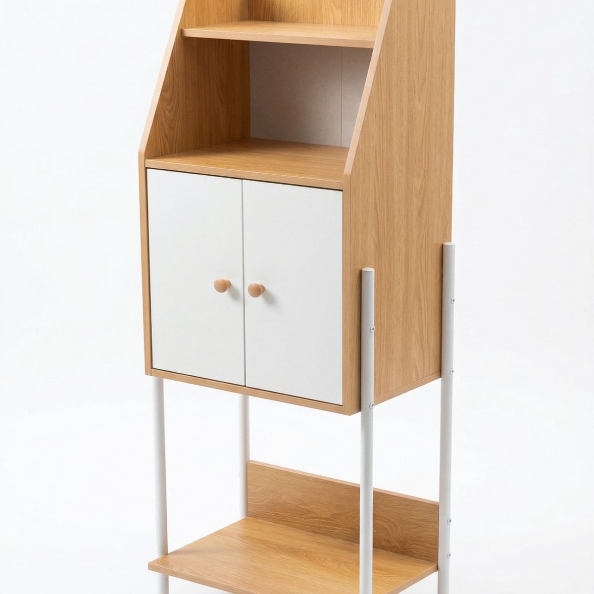 GENERICO - Estanteria Organizador De Oficina Multiuso Moderno Con Puertas Y Repisas 38x30x112cm