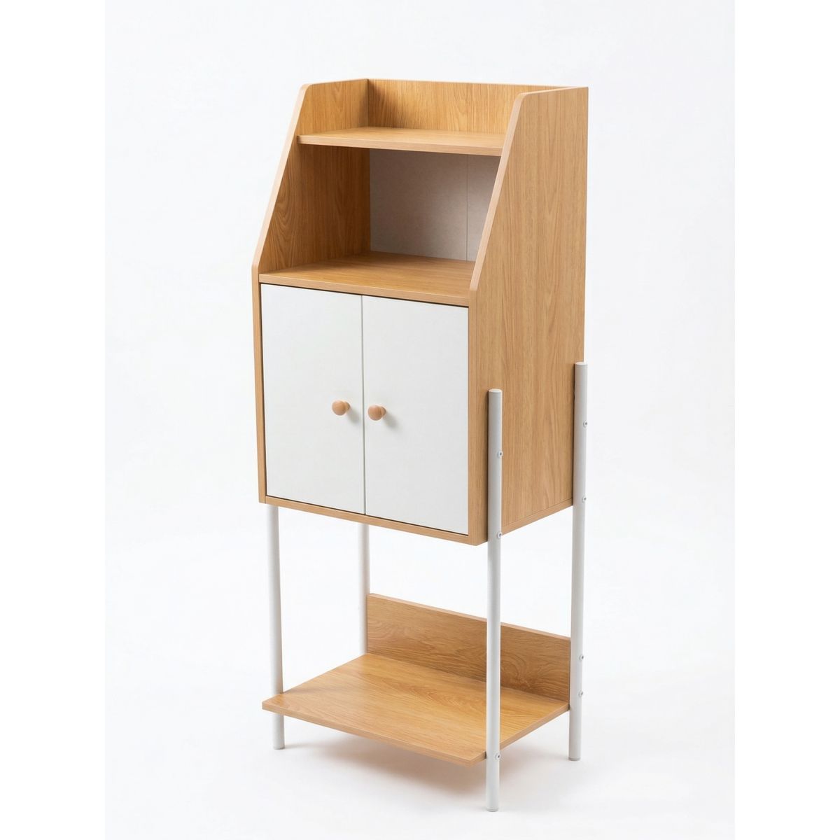 GENERICO - Estanteria Organizador De Oficina Multiuso Moderno Con Puertas Y Repisas 38x30x112cm