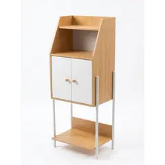 GENERICO - Estanteria Organizador De Oficina Multiuso Moderno Con Puertas Y Repisas 38x30x112cm