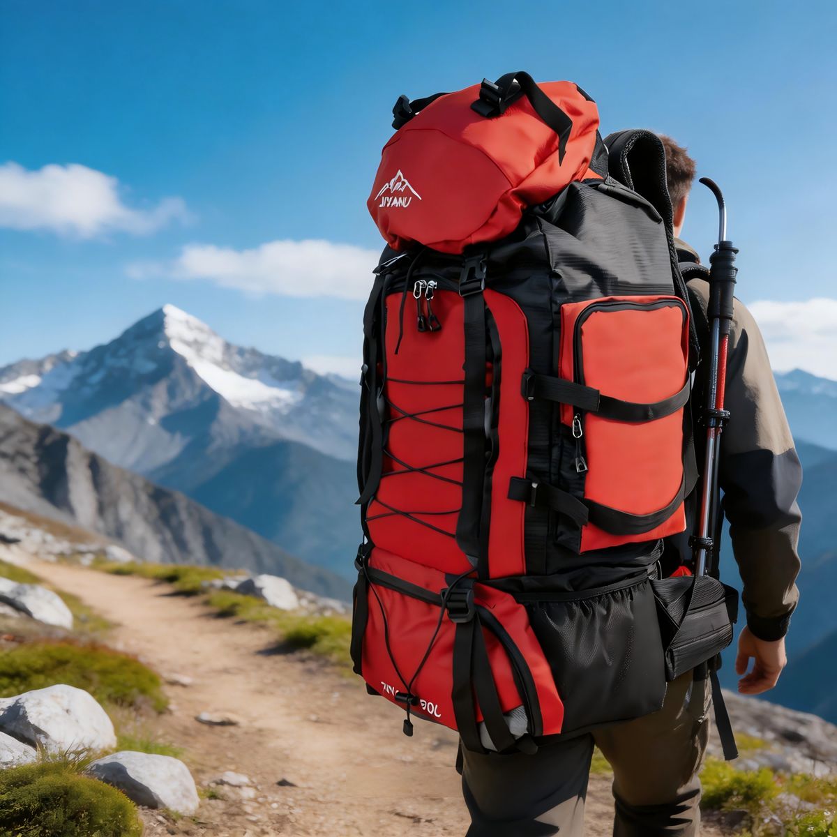 AIZO - Mochila Impermeable De 90l Para Camping Trekking Y Viajes