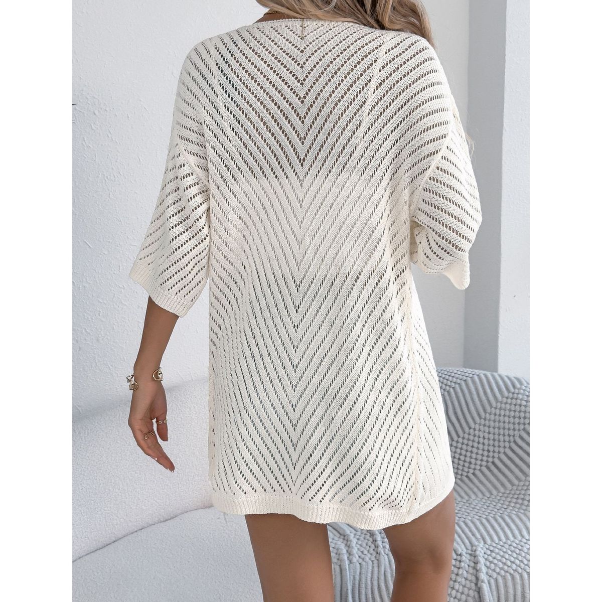 TIOZONEY - Cardigan ligero de verano para mujer
