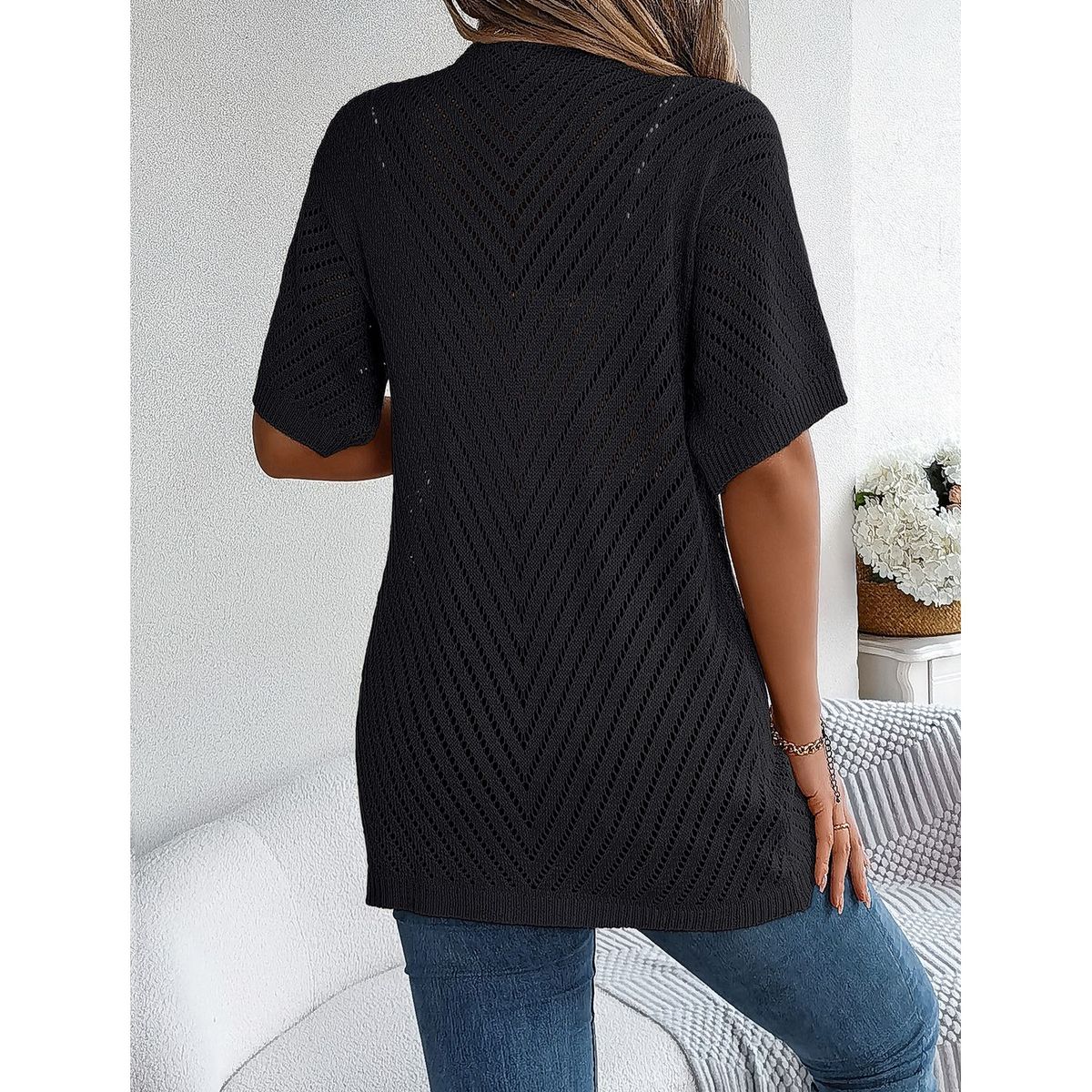 TIOZONEY - Cardigan ligero de verano para mujer