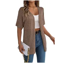 TIOZONEY - Cardigan ligero de verano para mujer