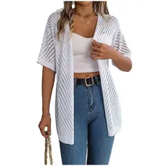 TIOZONEY - Cardigan ligero de verano para mujer
