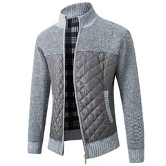 TIOZONEY - Chaleco casual con cierre Hombre - Gris