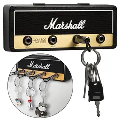 GENERICO - Porta De Llaves Amplificador Pared Con 4 Llaveros De Guitarra Para Regalos Decoración