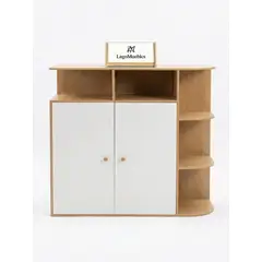 GENERICO - Zapatero Compacto Minimalista Con 2 Puertas y Estantes Funcional 100x40x100cm
