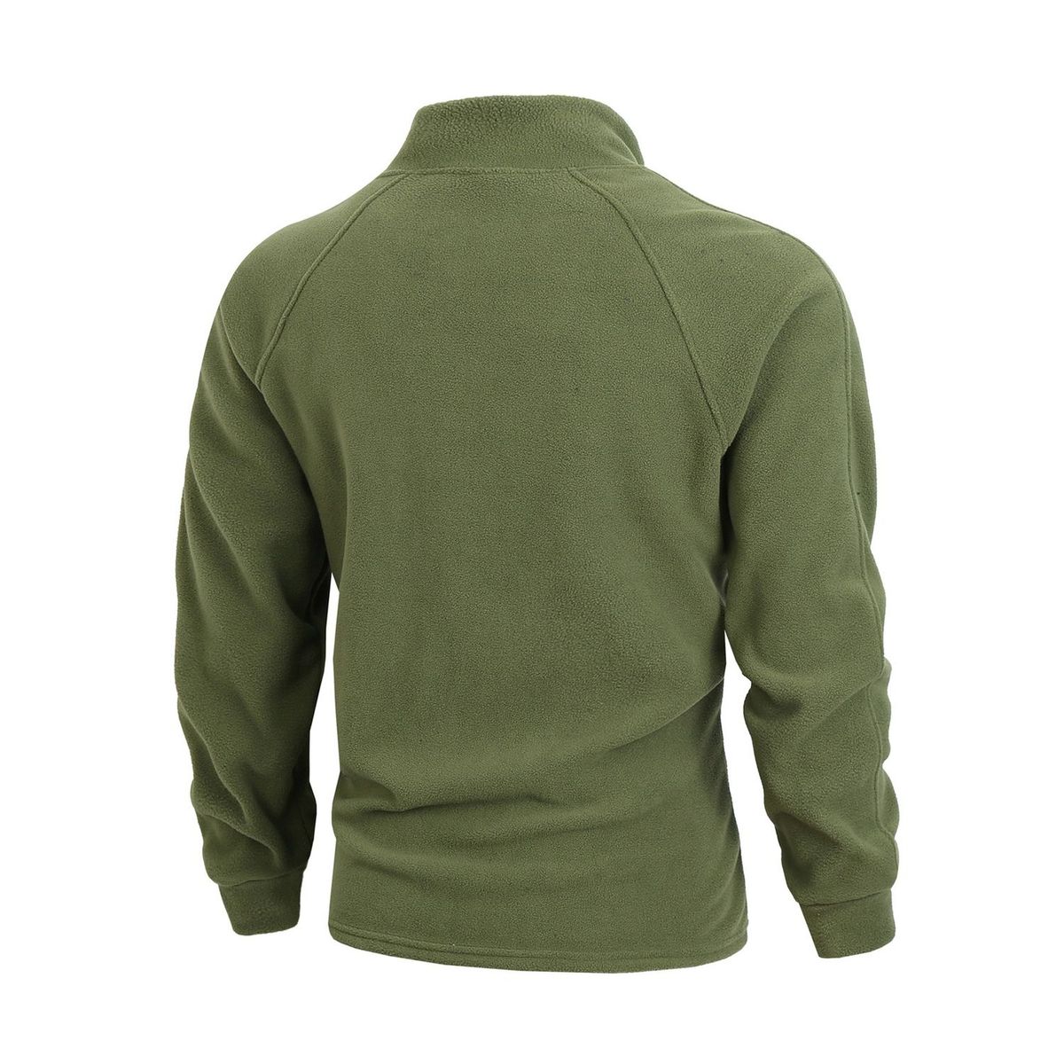 TIOZONEY - Chaqueta de forro polar con cremallera-Verde