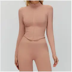 TIOZONEY - Chaqueta deportiva para mujer-Rosa