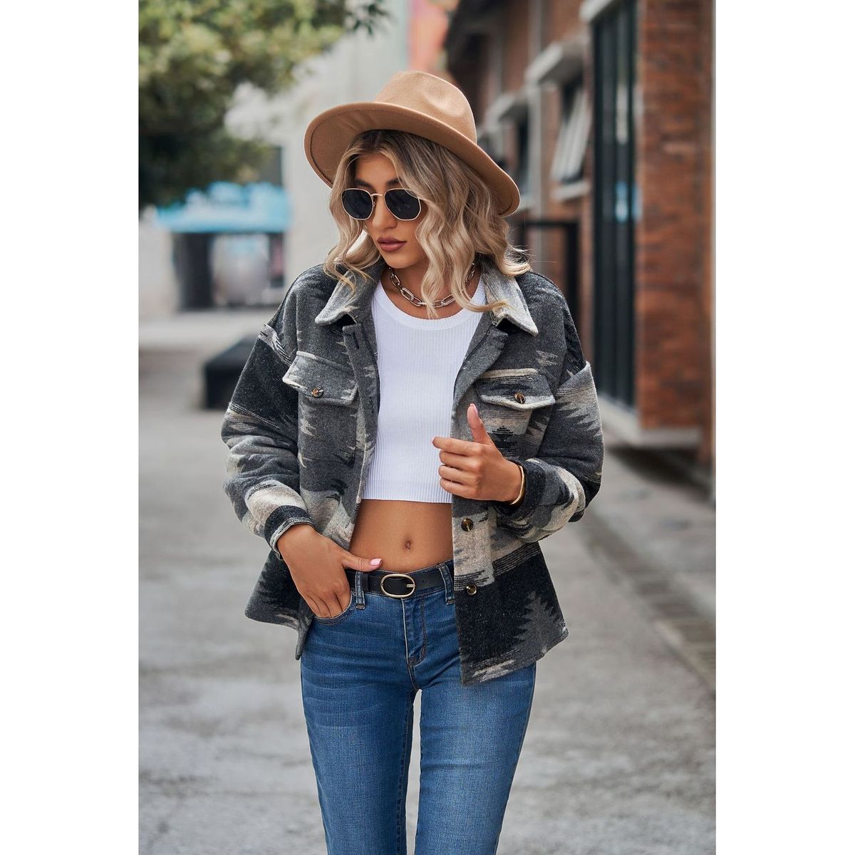 TIOZONEY - Camisa de mujer  Negro