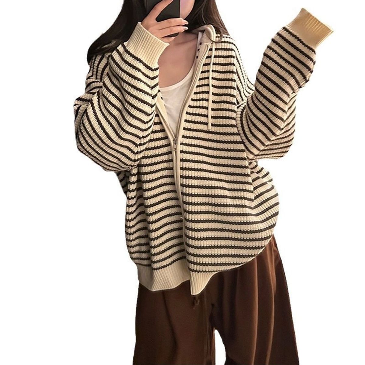 TIOZONEY - Jerséis de mujer-Blanco