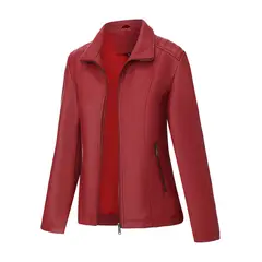 TIOZONEY - Chaquetas de mujer-Rojo