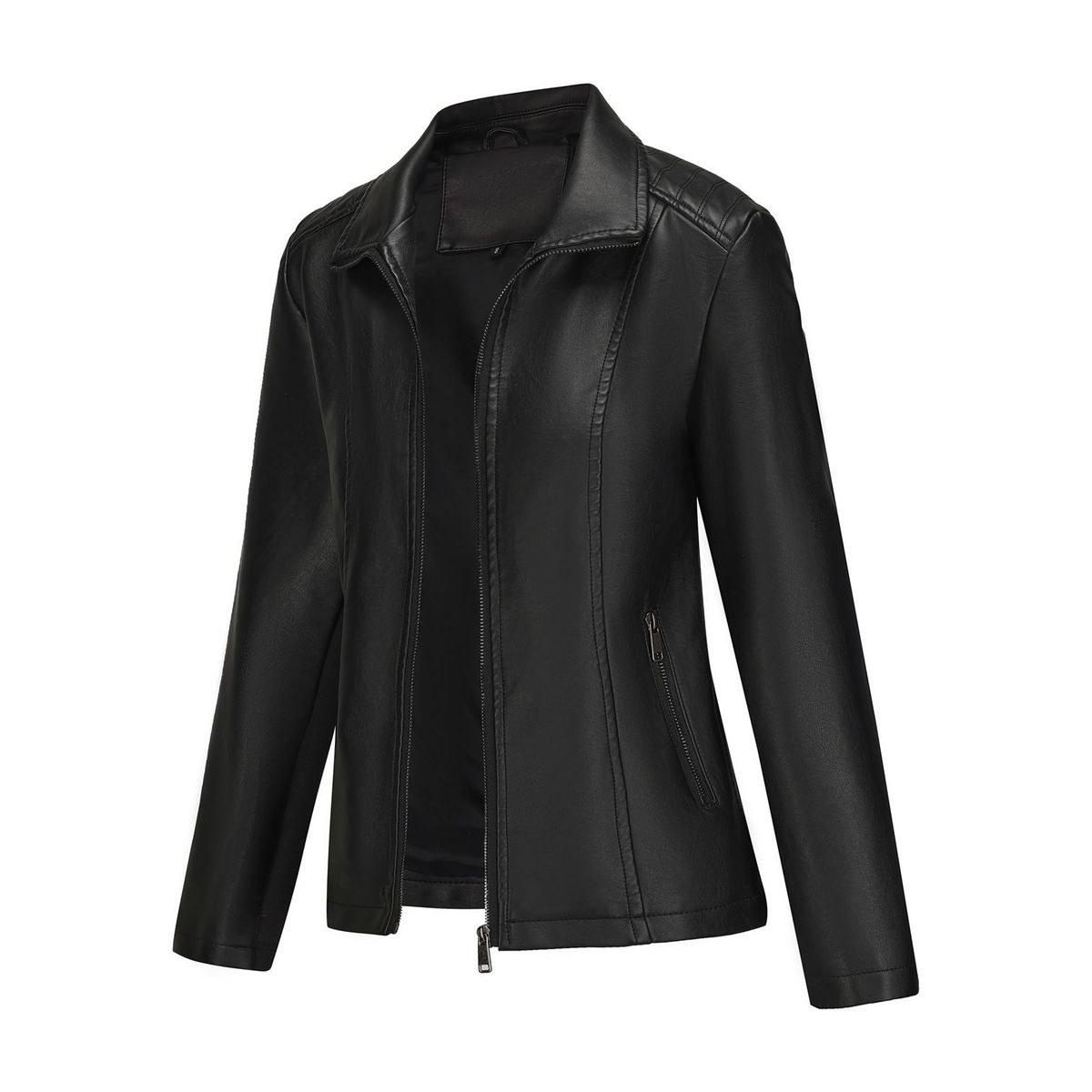 TIOZONEY - Chaquetas de mujer-Negro