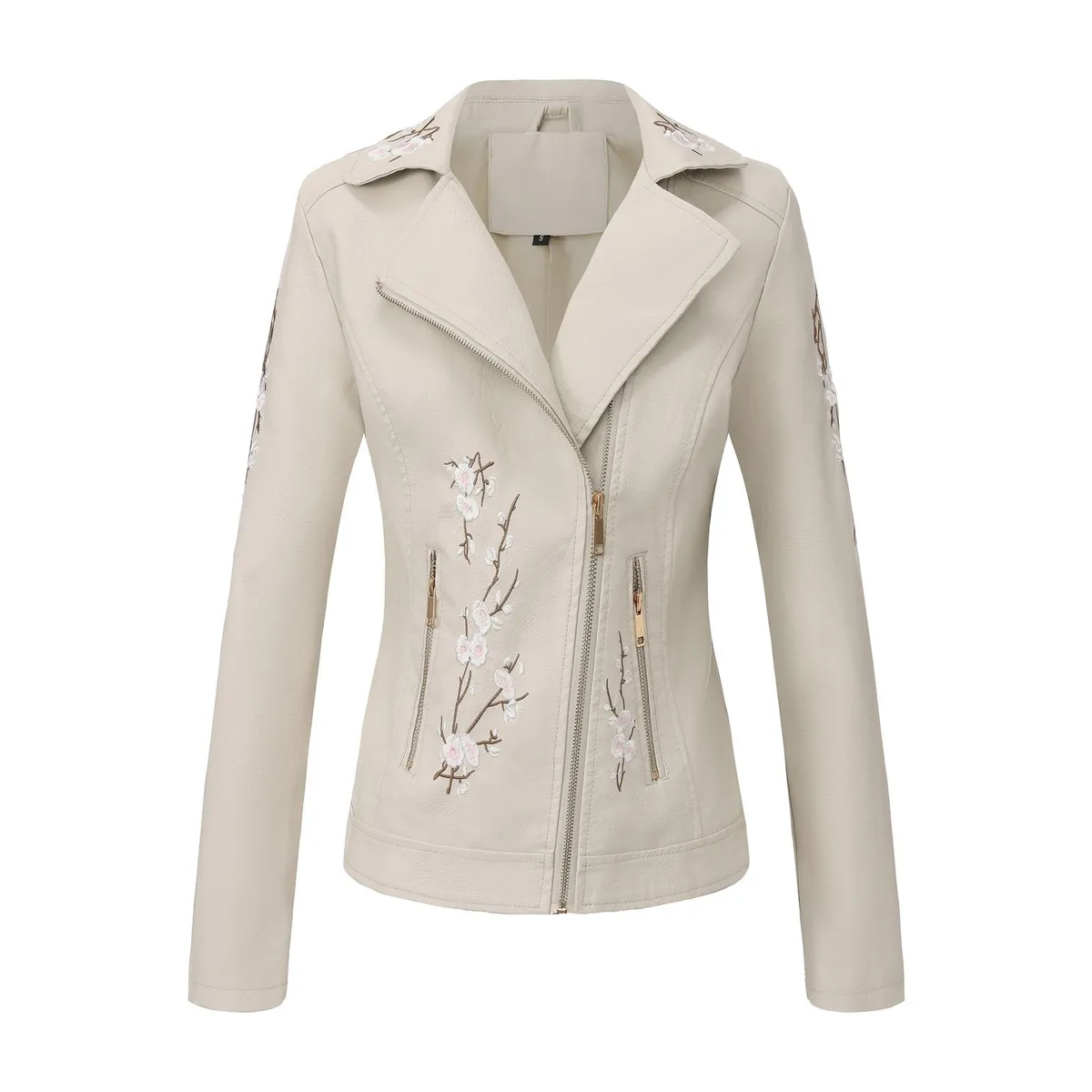 TIOZONEY - Chaquetas de mujer-Blanco