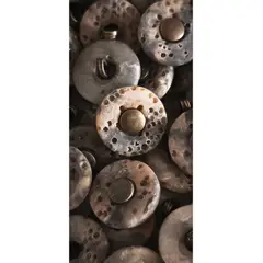 90 GRADOS - Set de Botones Premium Premium North Star Relieve Estrella 17mm