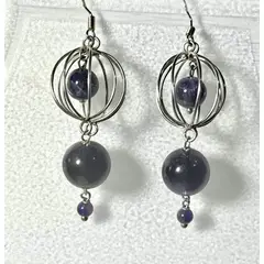 TAETHAI - Aros de plata 925 con Amatista