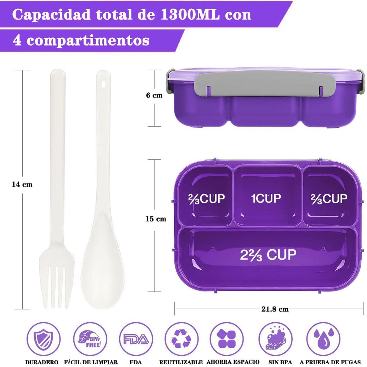 TIOZONEY - Loncheras para Niños Bento Box Kids Set 27pc