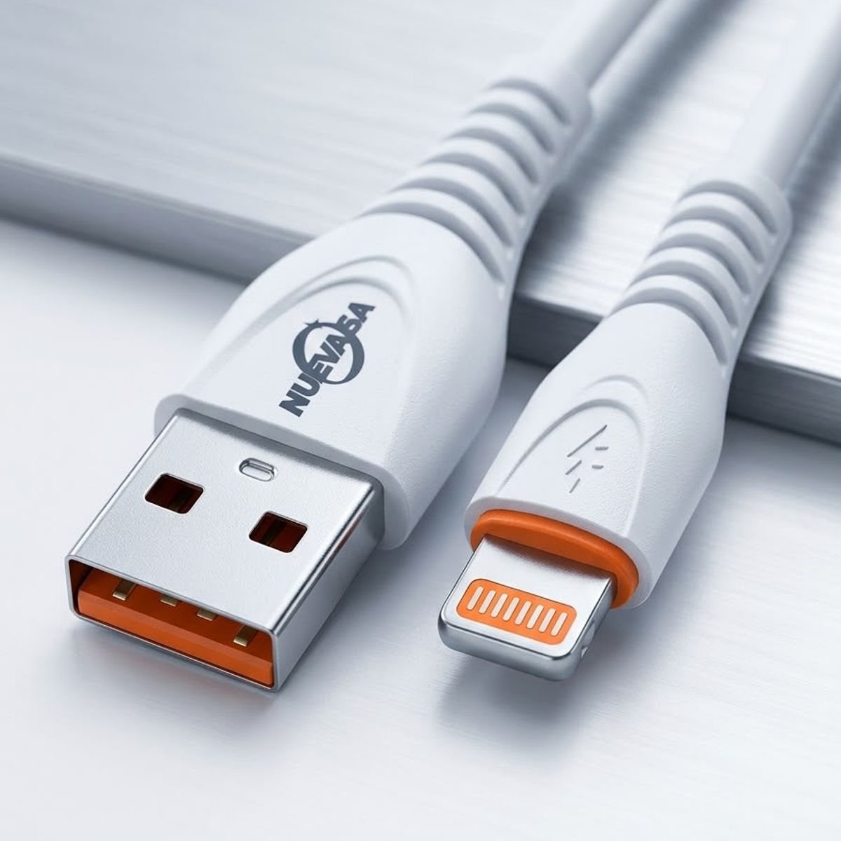 MALIK - Cable USB a Lightning NVS-222 6A 1m Carga Rápida Nuevas