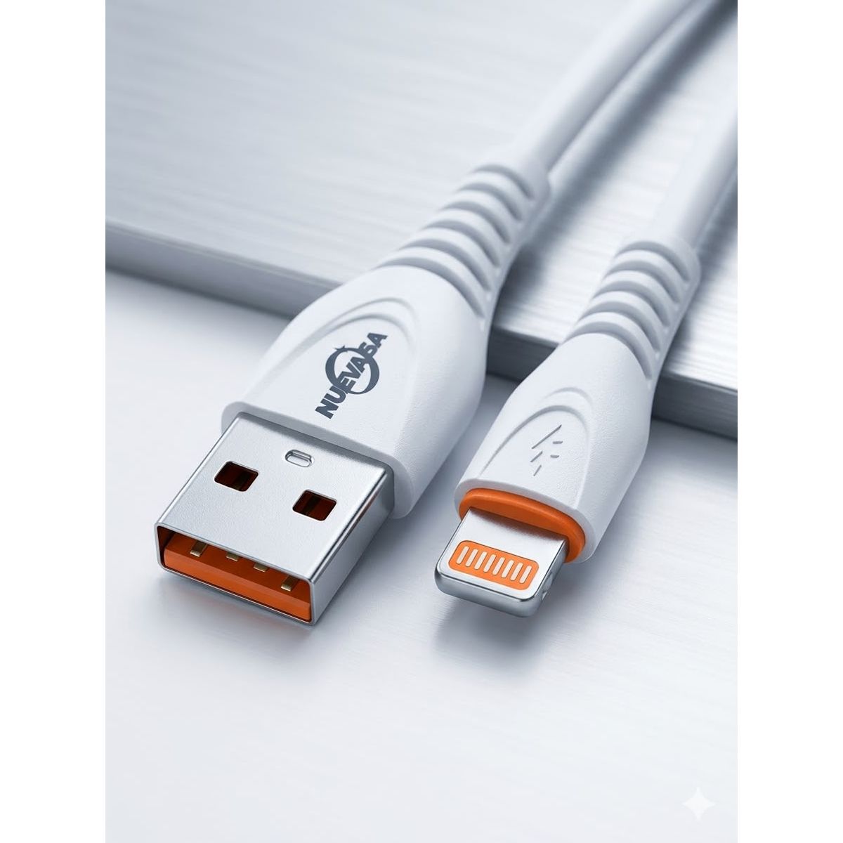 MALIK - Cable USB a Lightning NVS-222 6A 1m Carga Rápida Nuevas
