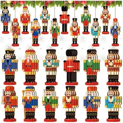 TIOZONEY - 36 Marionetas De Soldado Cascanueces Navideñas 13CM