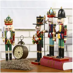 TIOZONEY - 4 Marionetas De Soldado Cascanueces Navideñas 30CM