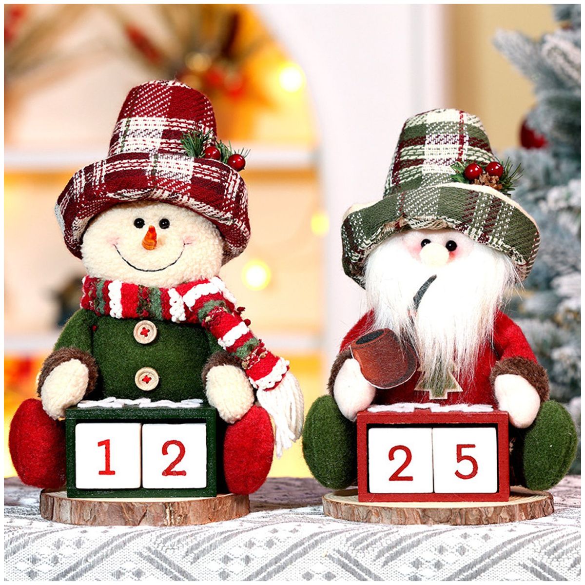 TIOZONEY - 2pcs cuentas regresivas navideñas