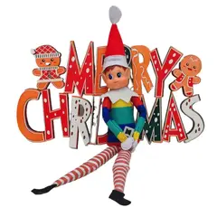TIOZONEY - Muñeca de elfo navideño - Arco Iris