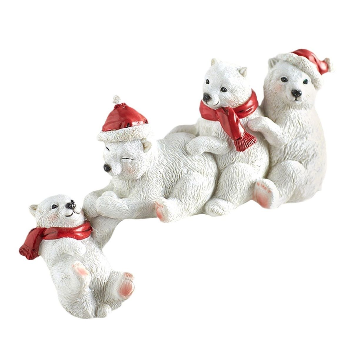 TIOZONEY - Esculturas decorativas navideñas - osos polares